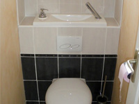 WiCi Bati, WC-Waschbecken Kombination, design 1 - Herr und Frau G (Frankreich - 40) 
